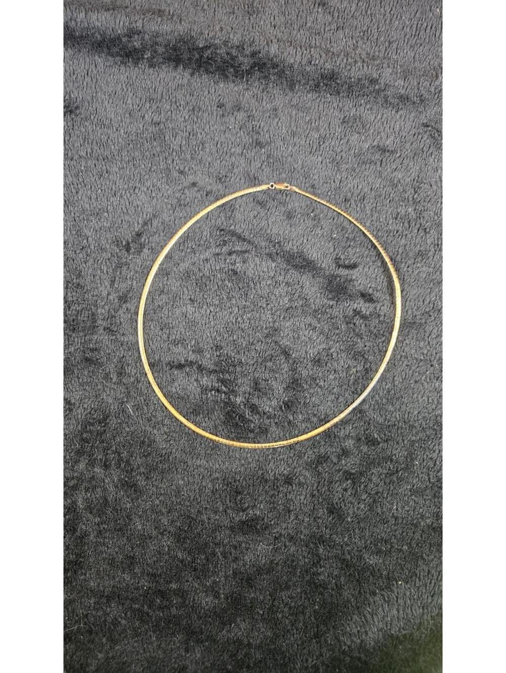 Vintage Sterling gold plated choker neckless Italy